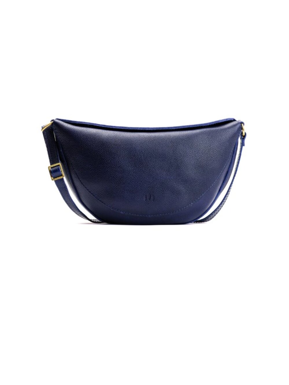 NWOT PORTLAND LEATHER Cobalt Blue Large Koala Sling Adjustable Crossbody Bag